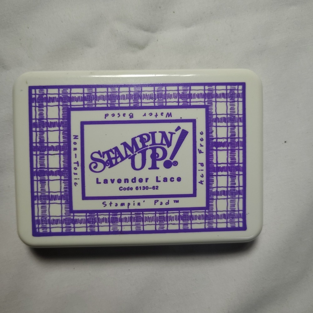 Stampin Up Lavender Lace Water‎ Based Acid Free Non Toxic Ink Pad Crafting